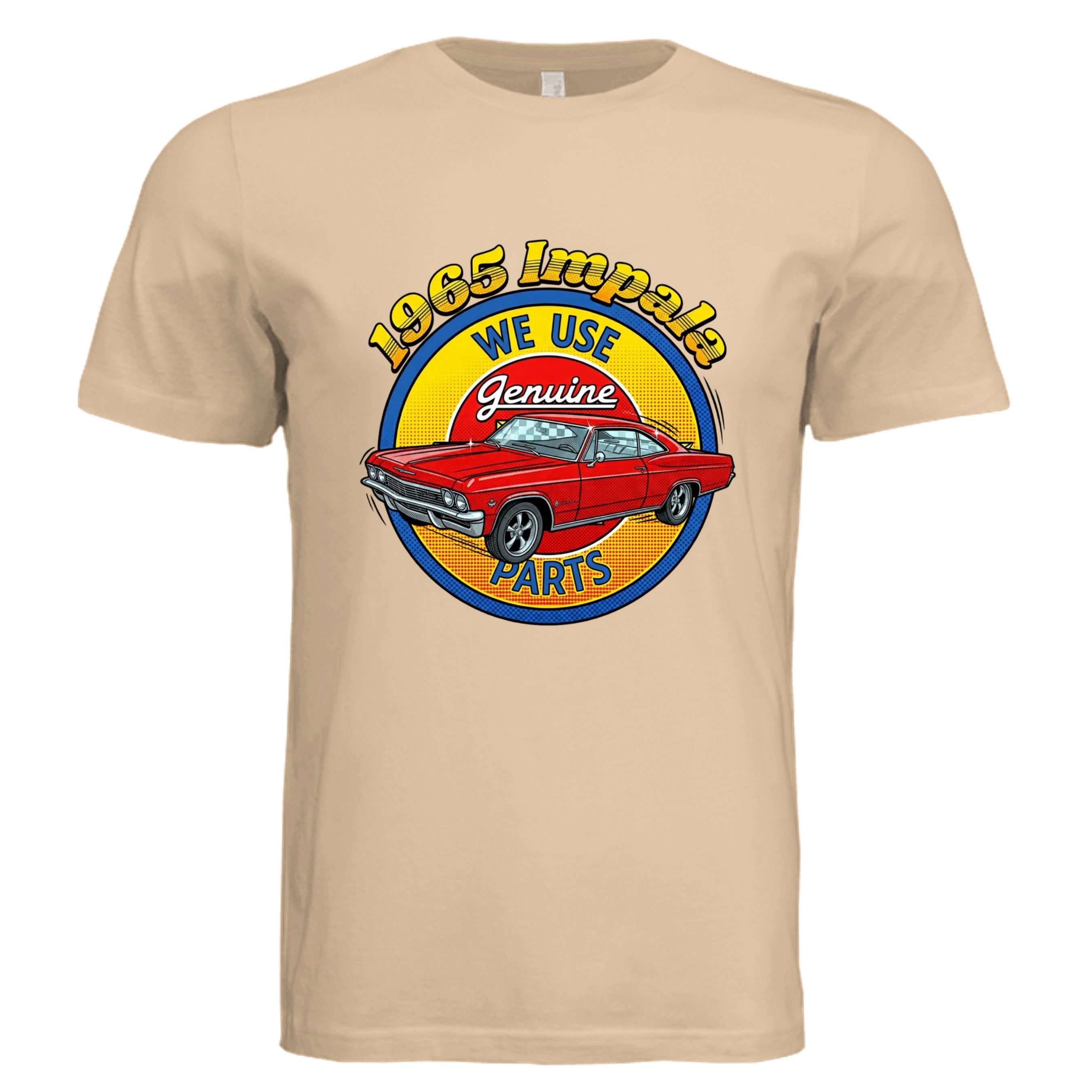 Sand Dune - 65 Impala comic car lover graphic tee — Carz collection by Stu Borncat Creations