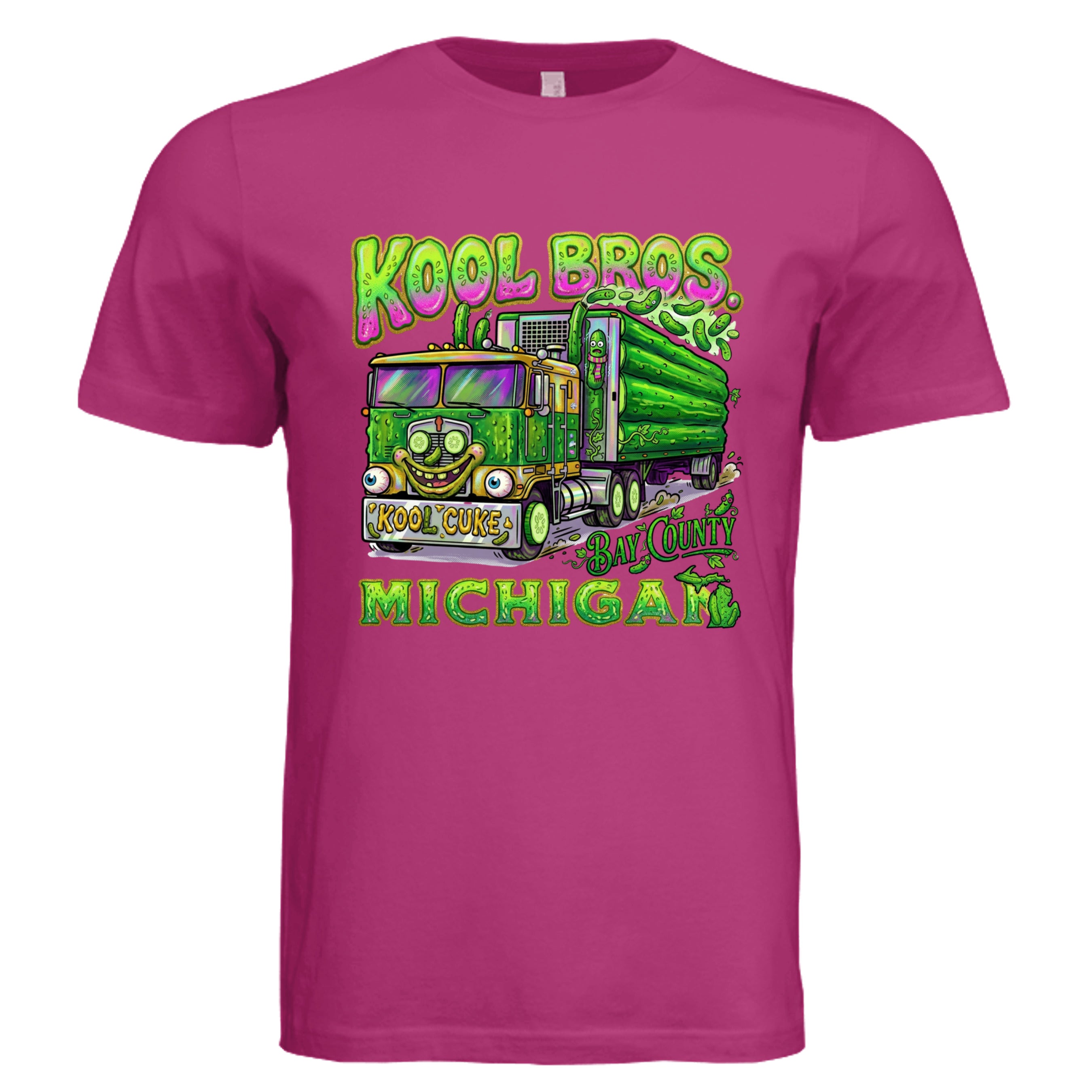 BERRY - Michigan Kool Bros low brow trucker graphic tee — Carz collection by Stu Borncat Creations