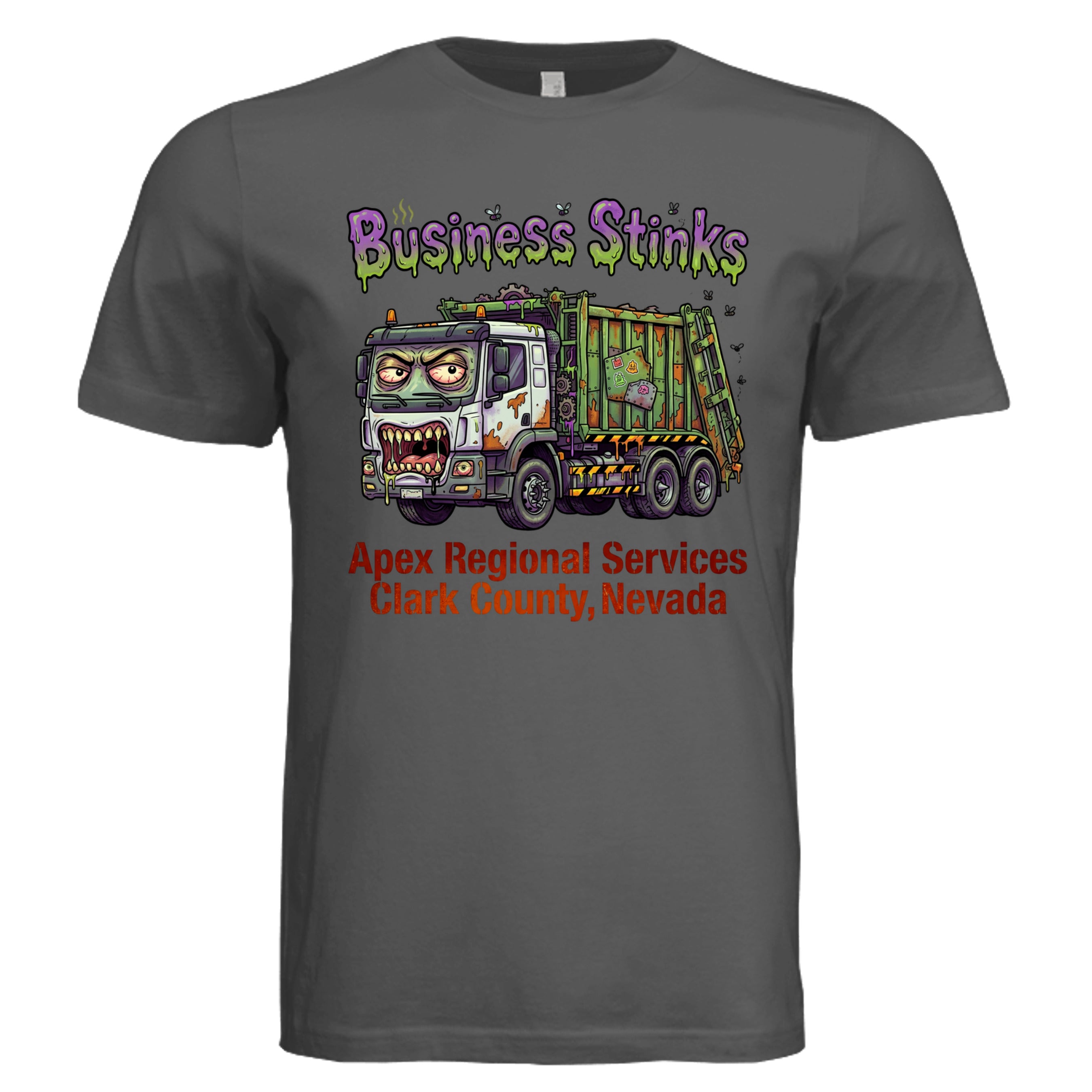 ASPHALT - Nevada Truck low brow trucker graphic tee — Carz collection by Stu Borncat Creations