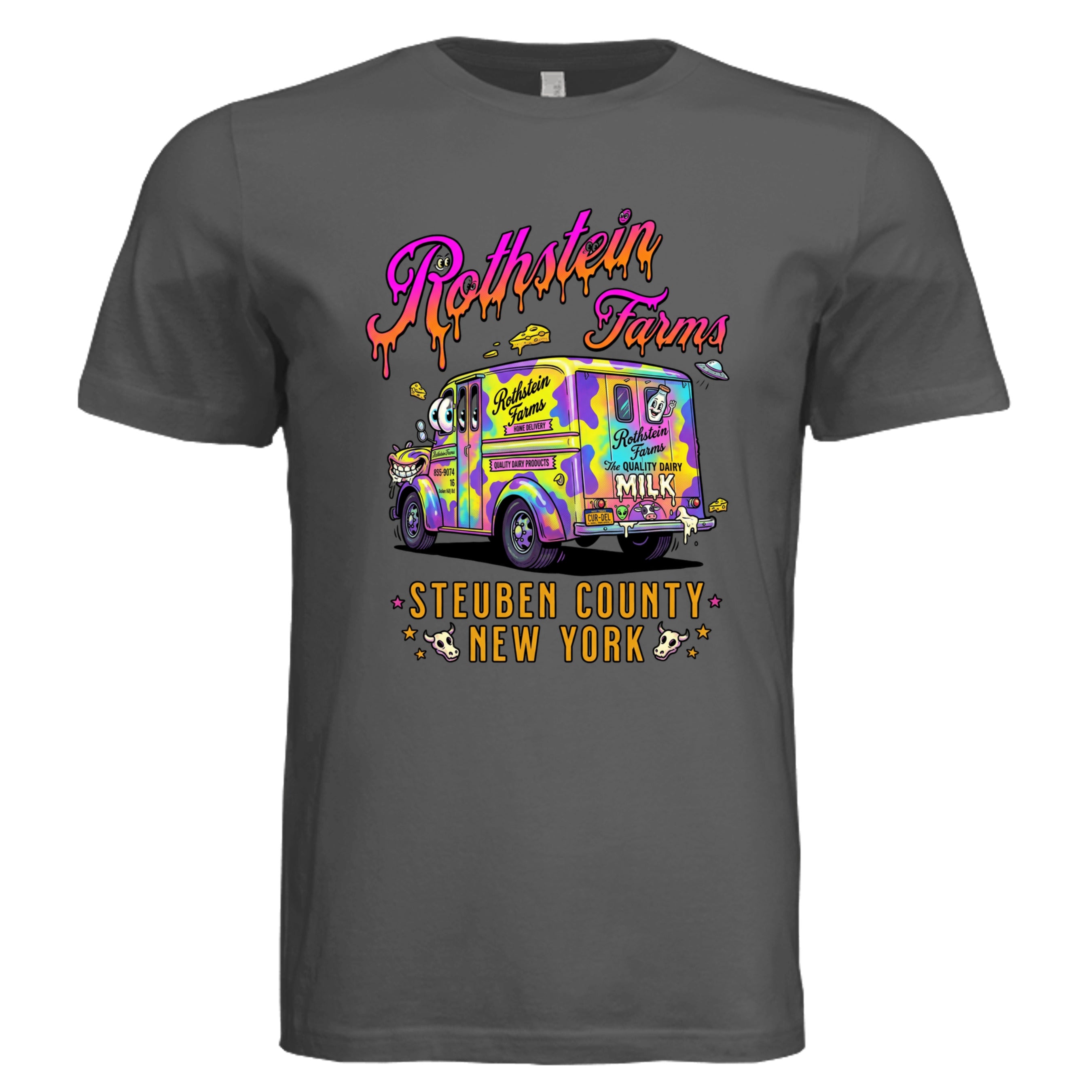 ASPHALT - New York Truck low brow trucker graphic tee — Carz collection by Stu Borncat Creations