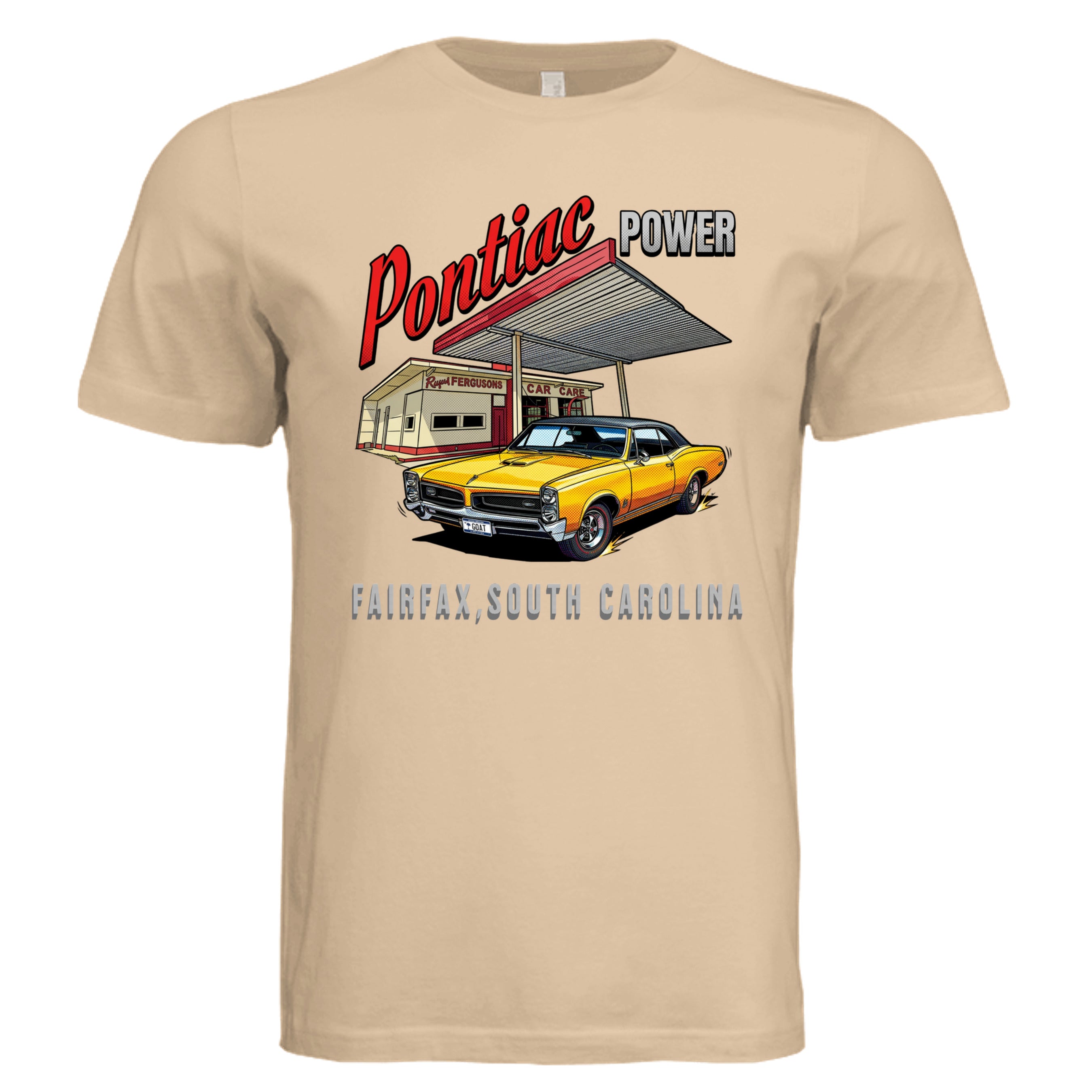 Sand Dune - Pontiac Power comic car lover graphic tee — Carz collection by Stu Borncat Creations