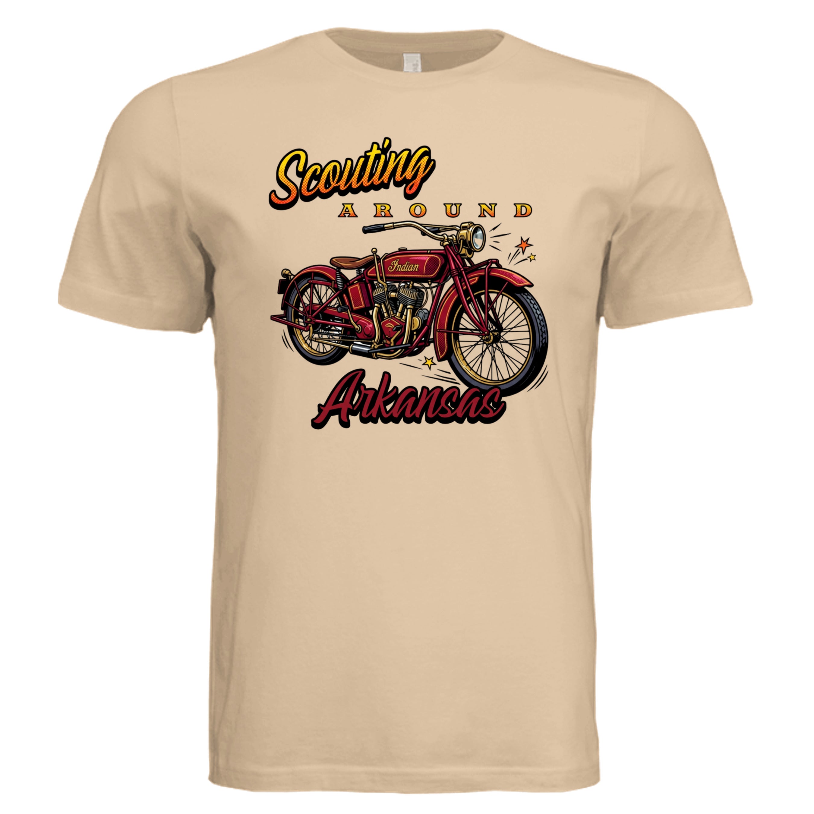 Sand Dune - Scouting Around comic biker graphic tee — Carz collection by Stu Borncat Creations