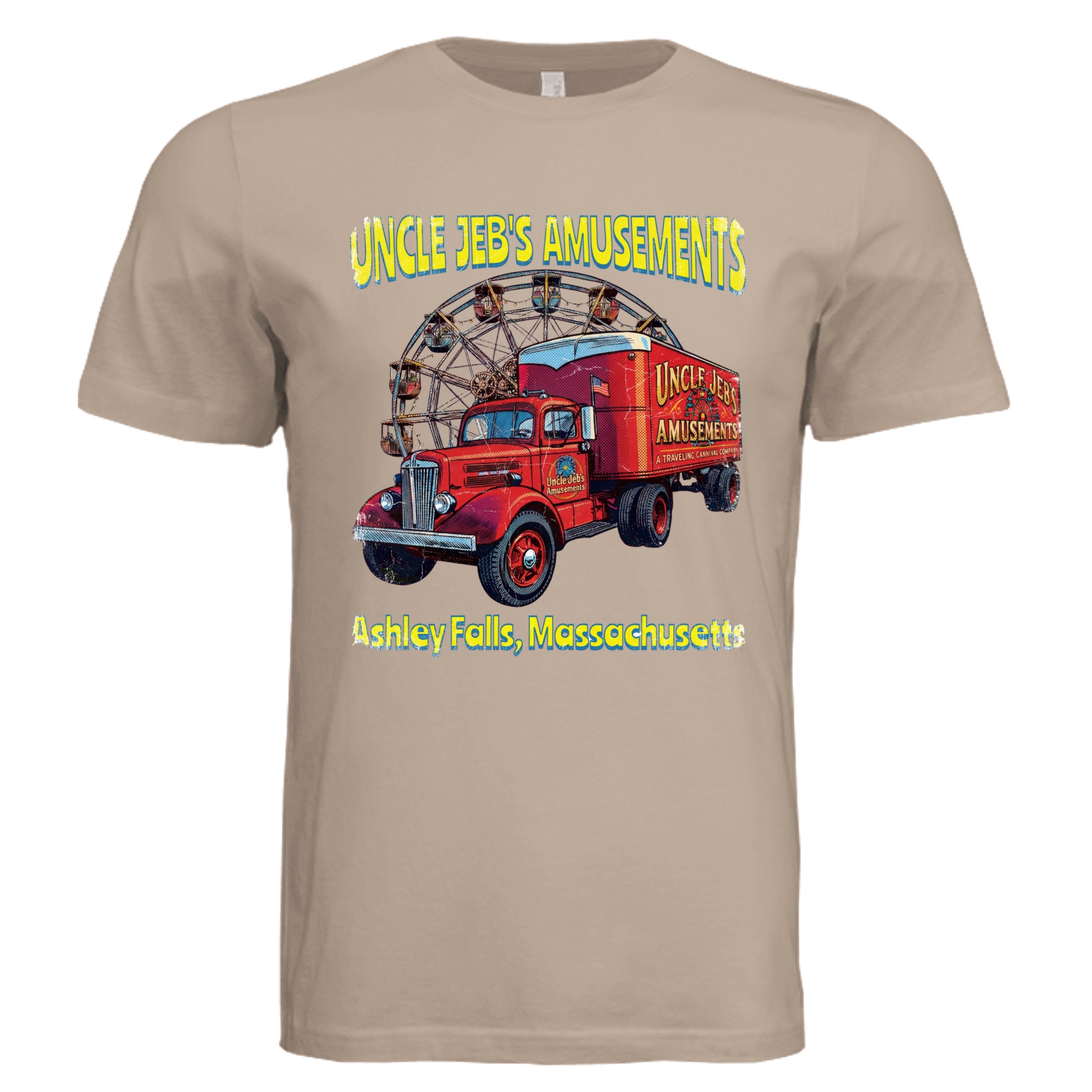 Dust - Uncle Jeb's retro graphic tee — Carz collection by Stu Borncat Creations