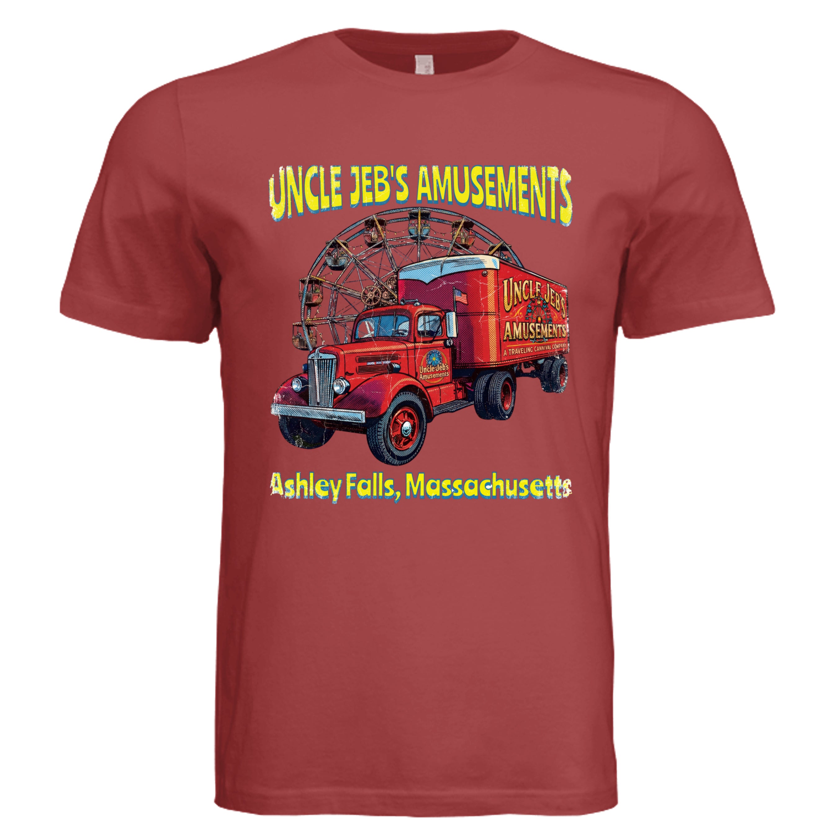 RUST - Uncle Jeb's retro graphic tee — Carz collection by Stu Borncat Creations