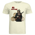 NATURAL - 3001C - FRONT — Al Catpone cat lovers graphic t-shirt — custom DTF print by Stu Borncat Creations