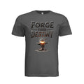 ndm:1344299- Asphalt- Front- Forge Your Destiny motivational graphic t-shirt — custom DTF print by Stu Borncat Creations, Berkshire County MA