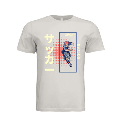 ndm:1347007- Vintage White- Front- Sport soccer boy graphic t-shirt — custom DTF print adult tee by Stu Borncat Creations
