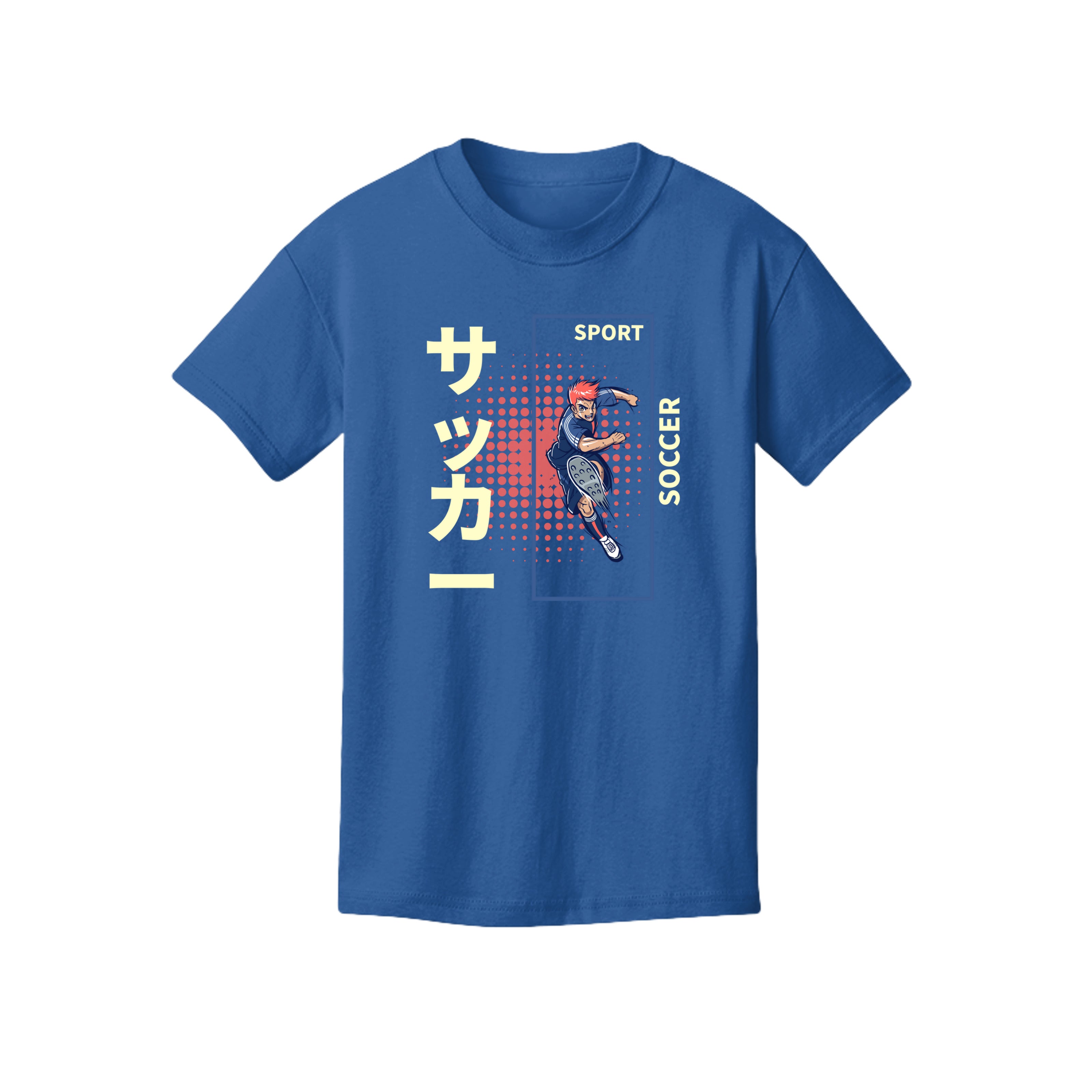 ndm:1348495- Columbia Blue- Sport soccer boy kids graphic t-shirt — custom DTF print by Stu Borncat Creations, Berkshire County MA