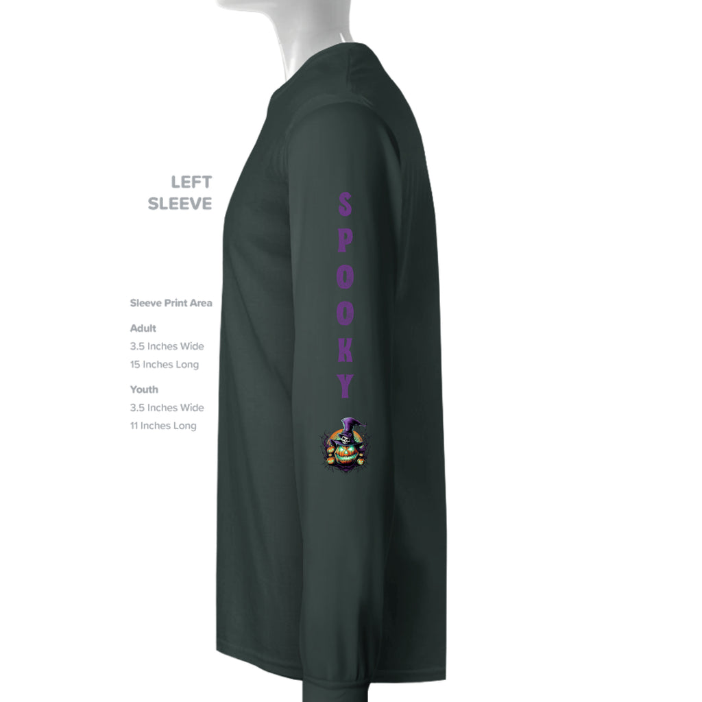 ndm:1424896  — Spooky graphic Halloween adult crewneck sweatshirt — spooky season apparel by Stu Borncat Creations