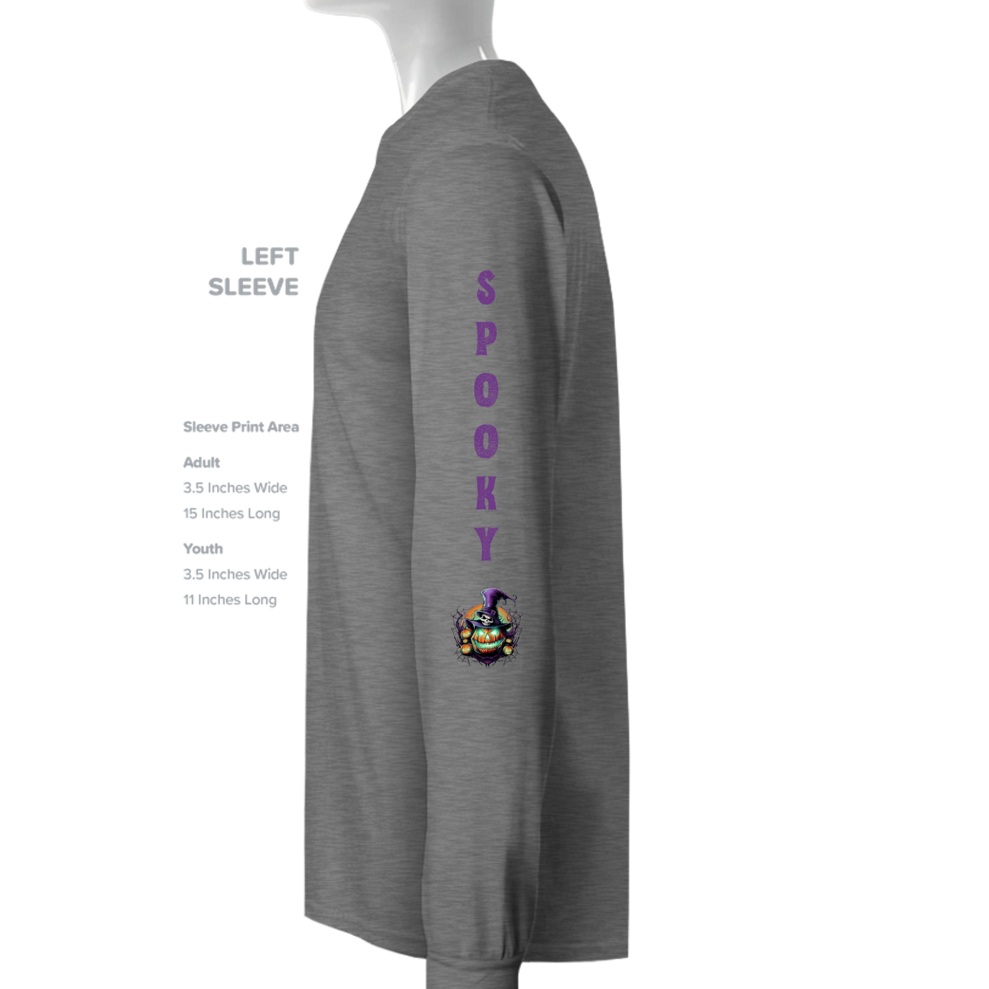ndm:1424899 — Spooky graphic Halloween adult crewneck sweatshirt — spooky season apparel by Stu Borncat Creations