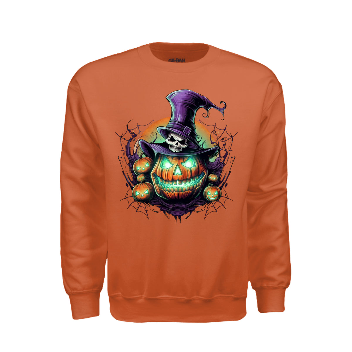 ndm:1424903 — Spooky graphic Halloween adult crewneck sweatshirt — spooky season apparel by Stu Borncat Creations