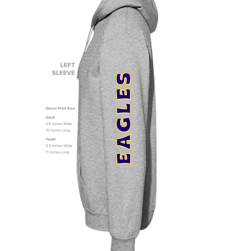 ndm:1425822 — Mt Eagles Unleash the Power adult hoodie — school spirit apparel by Stu Borncat Creations