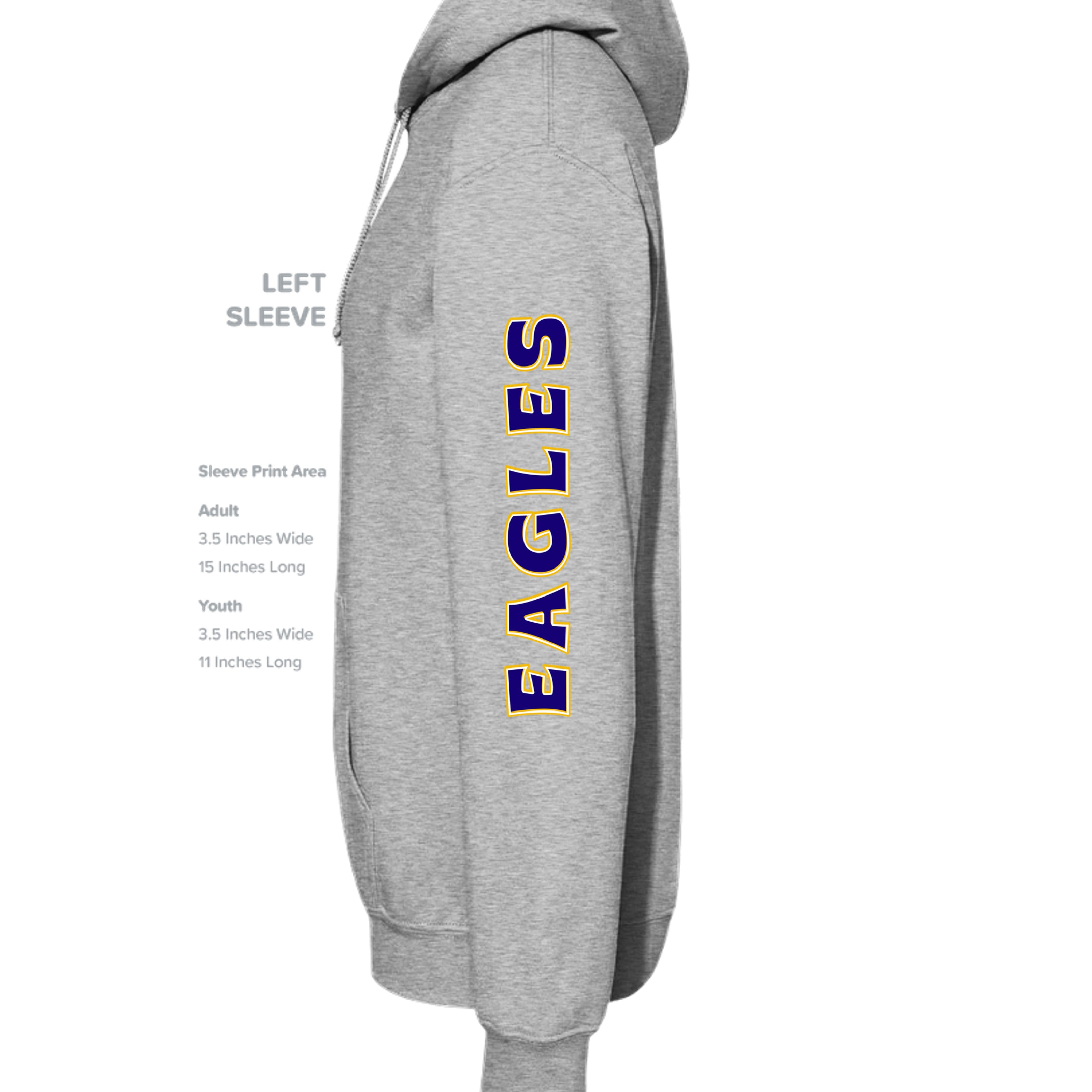 ndm:1425822 — Mt Eagles Unleash the Power adult hoodie — school spirit apparel by Stu Borncat Creations