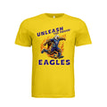 ndm:1425960 — Mt Eagles Unleash the Power adult graphic t-shirt — school spirit apparel by Stu Borncat Creations