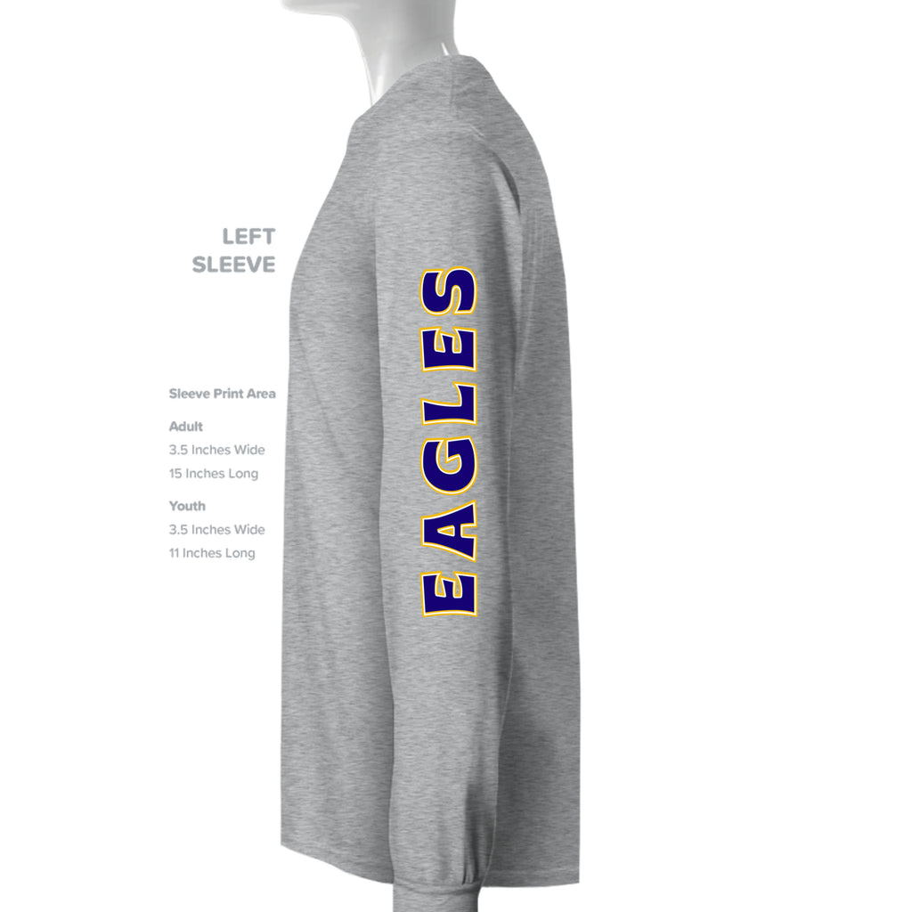 ndm:1427113 — Mt Eagles Unleash the Power adult crewneck sweatshirt — school spirit apparel by Stu Borncat Creations