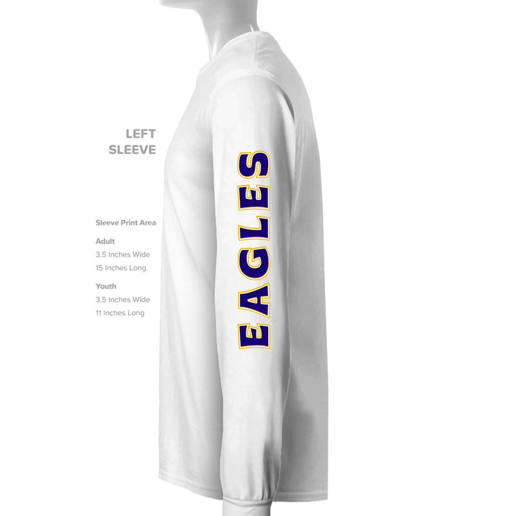 ndm:1427116 — Mt Eagles Unleash the Power adult crewneck sweatshirt — school spirit apparel by Stu Borncat Creations