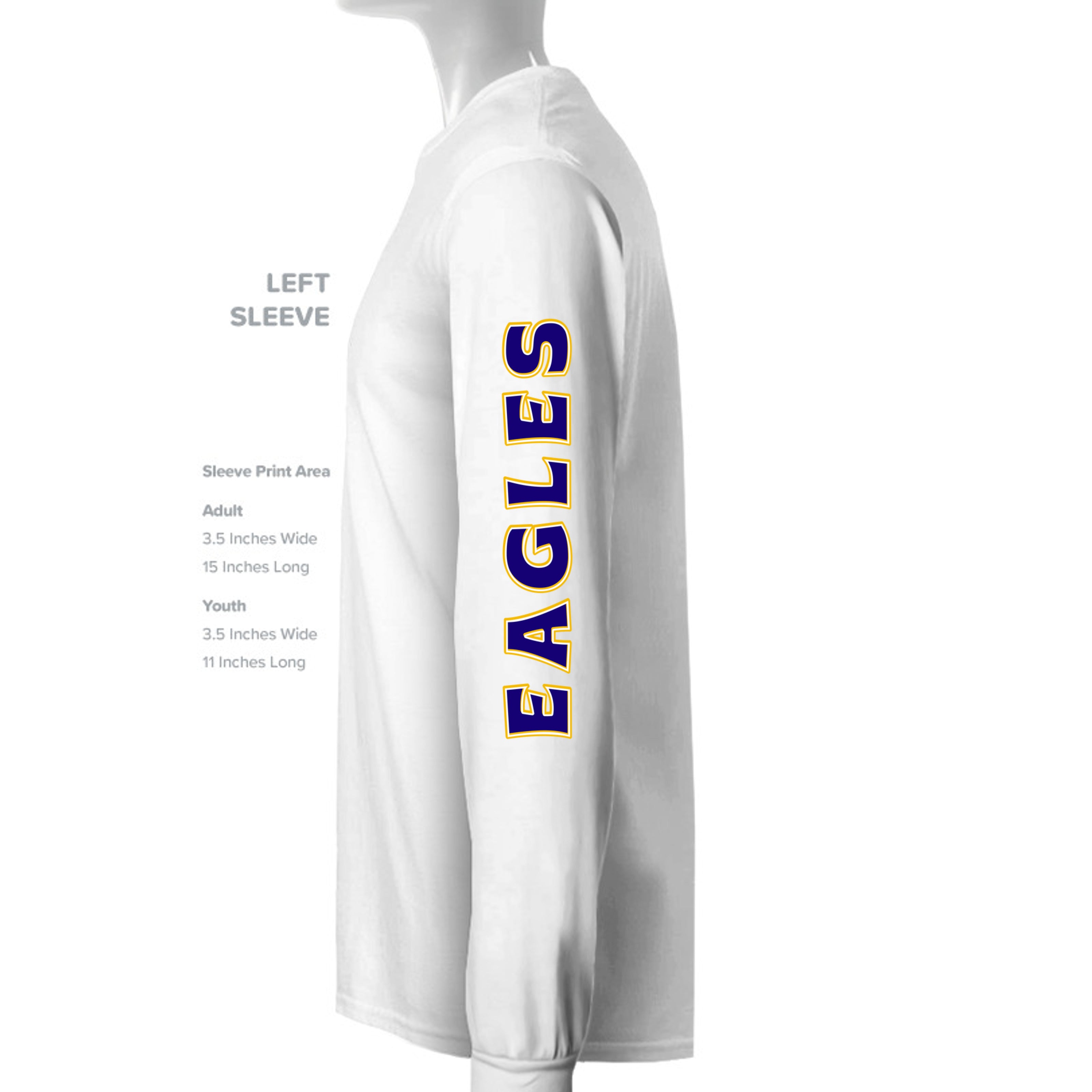 ndm:1427116 — Mt Eagles Unleash the Power adult crewneck sweatshirt — school spirit apparel by Stu Borncat Creations