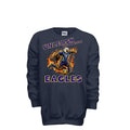 ndm:1427371   — Mt Everett Eagles Unleash the Power kids crewneck sweatshirt — school spirit apparel by Stu Borncat Creations