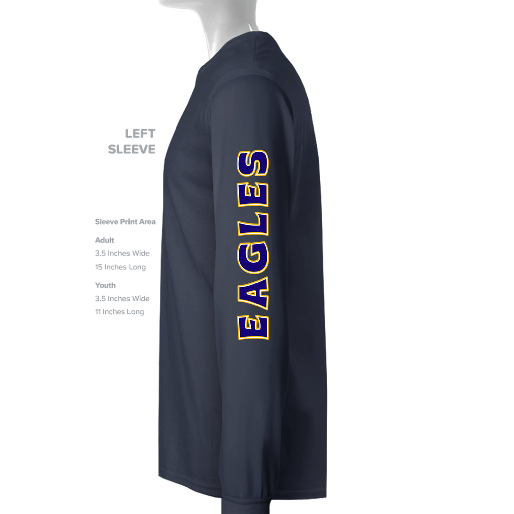ndm:1427373   — Mt Everett Eagles Unleash the Power kids crewneck sweatshirt — school spirit apparel by Stu Borncat Creations