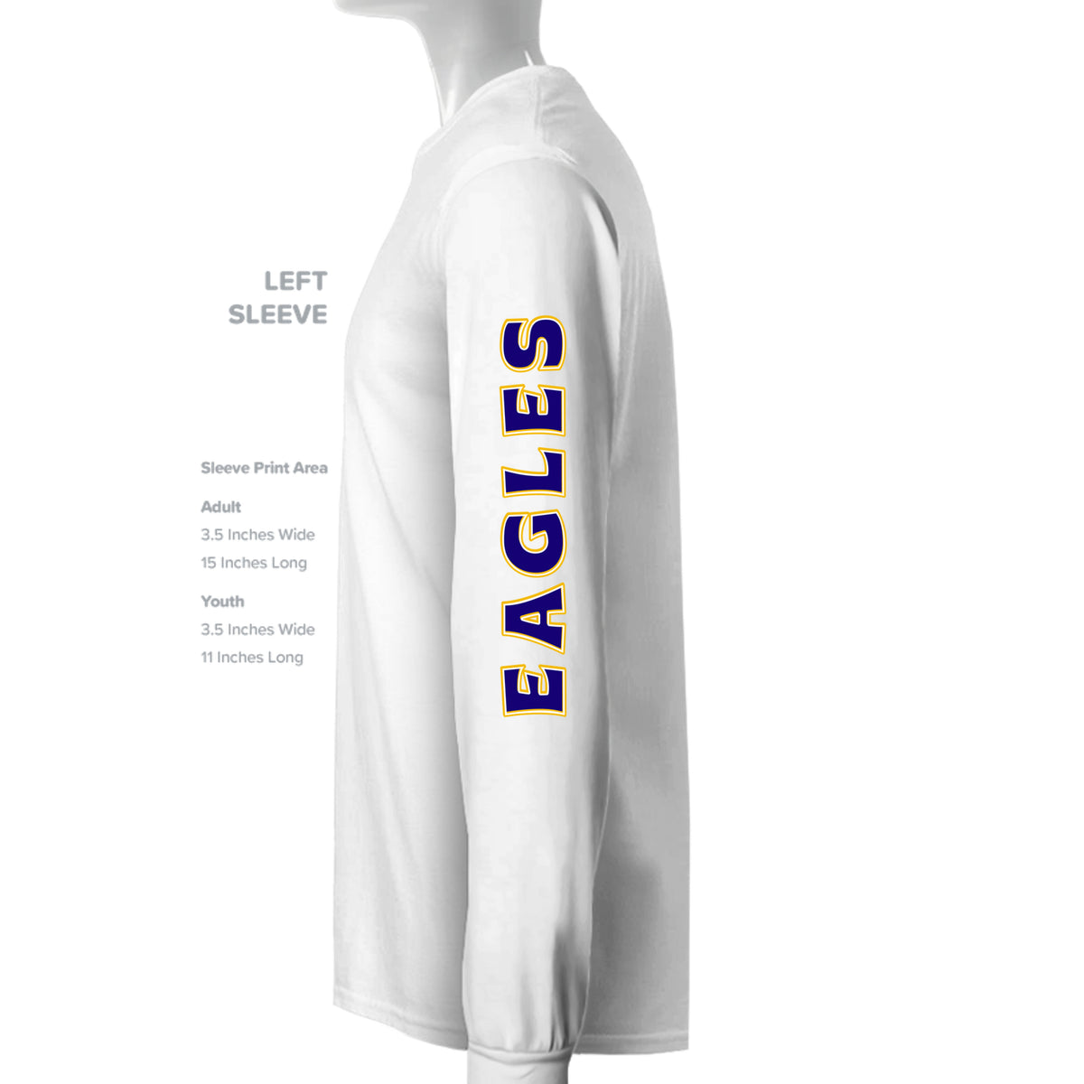 ndm:1427379   — Mt Everett Eagles Unleash the Power kids crewneck sweatshirt — school spirit apparel by Stu Borncat Creations
