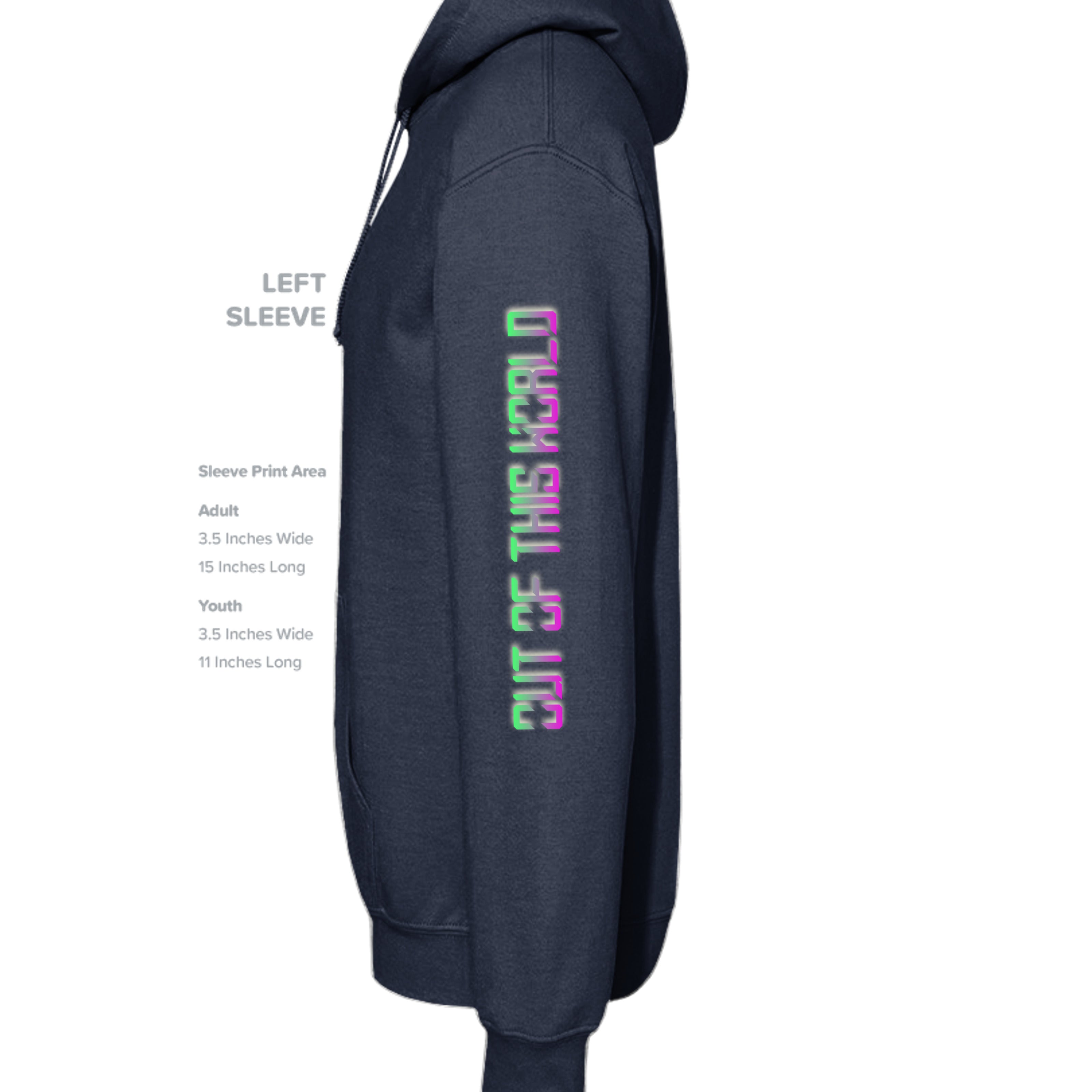 ndm:1429206 — Mt Eagles Out of This World Alien Invasion kids hoodie — school spirit apparel by Stu Borncat Creations