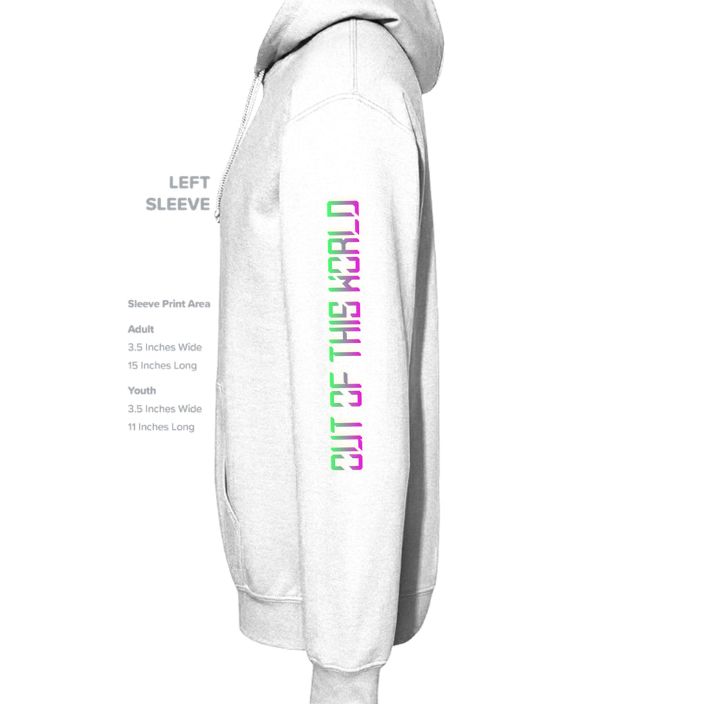 ndm:1429212 — Mt Eagles Out of This World Alien Invasion kids hoodie — school spirit apparel by Stu Borncat Creations