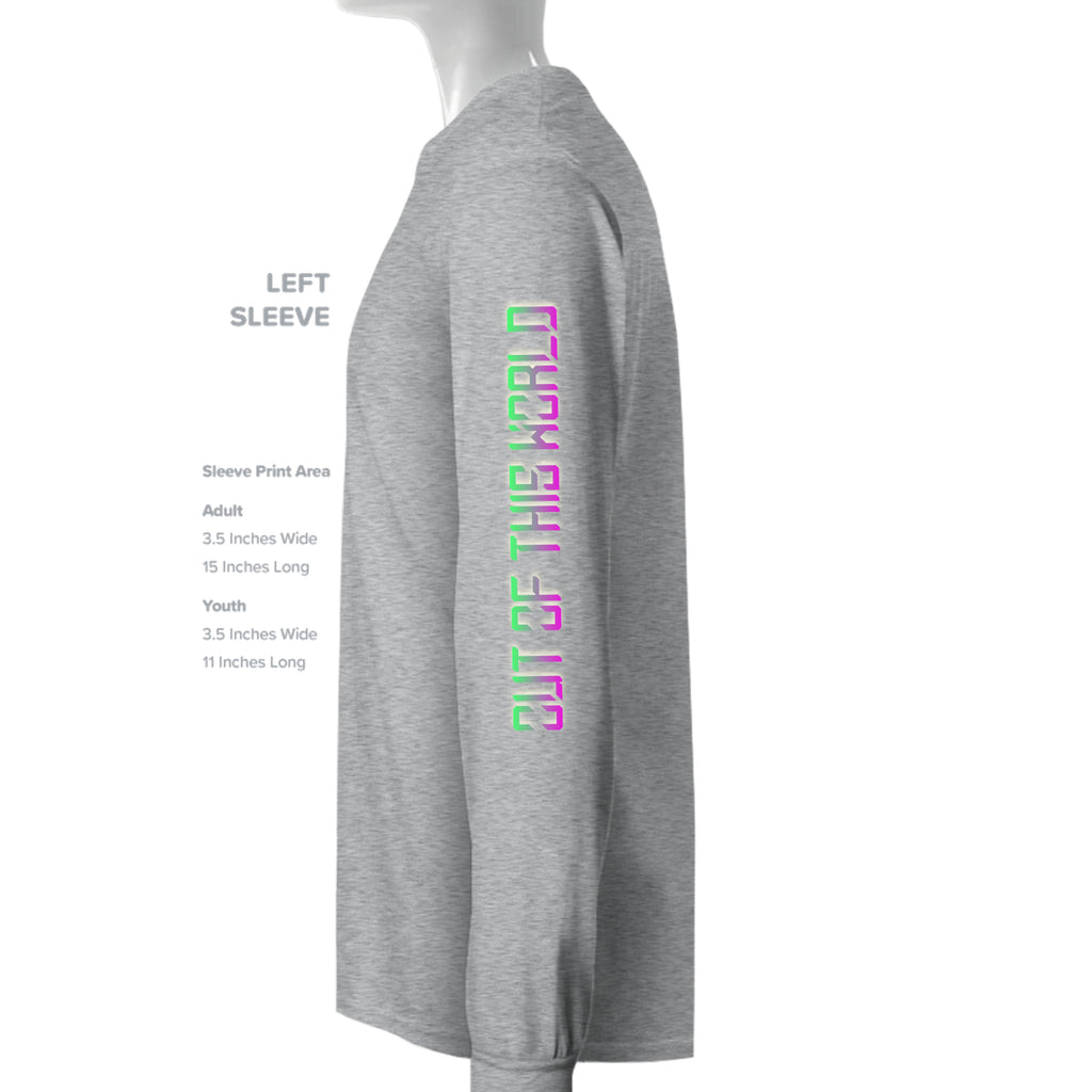 ndm:1430611  — Mt Eagles Out of This World Alien Invasion adult crewneck sweatshirt — school spirit apparel by Stu Borncat Creations