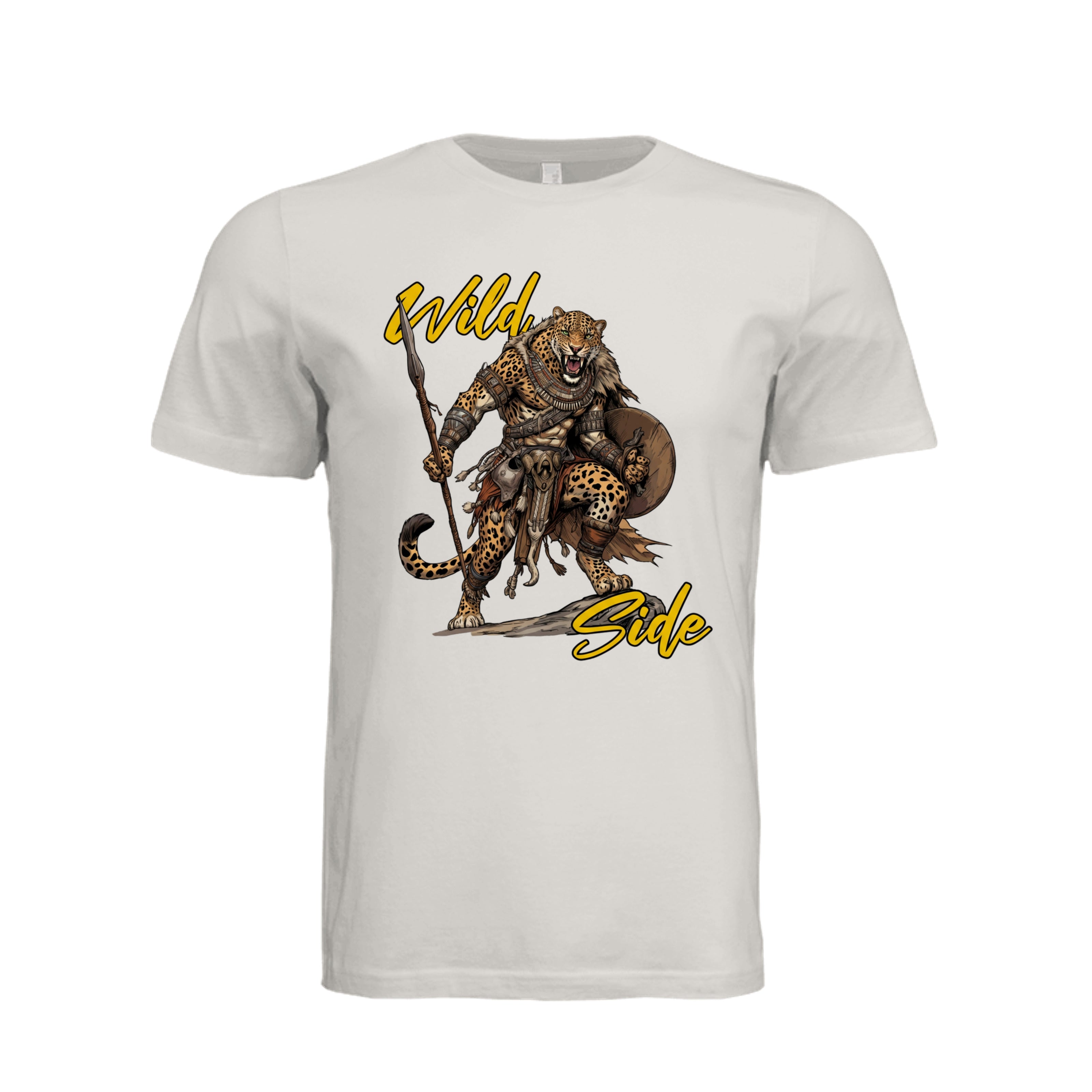 ndm:1435364  — Wild Side big cat graphic cat lovers adult t-shirt — custom DTF print by Stu Borncat Creations