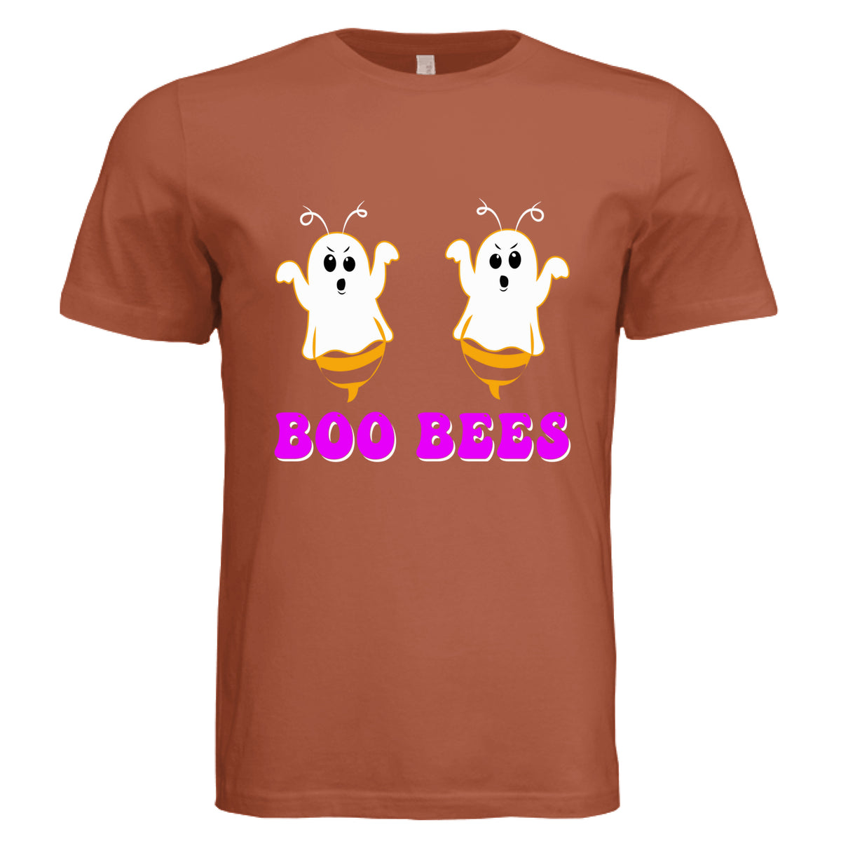 ndm:153286-Boo Bees funny Halloween adult graphic tee — spooky season DTF print by Stu Borncat Creations