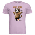 ndm:153942 — Lazy Daze cat lovers graphic t-shirt — custom DTF print by Stu Borncat Creations