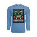 ndm:221514-Ugly Christmas sweater-style long sleeve graphic tee — holiday DTF print by Stu Borncat Creations
