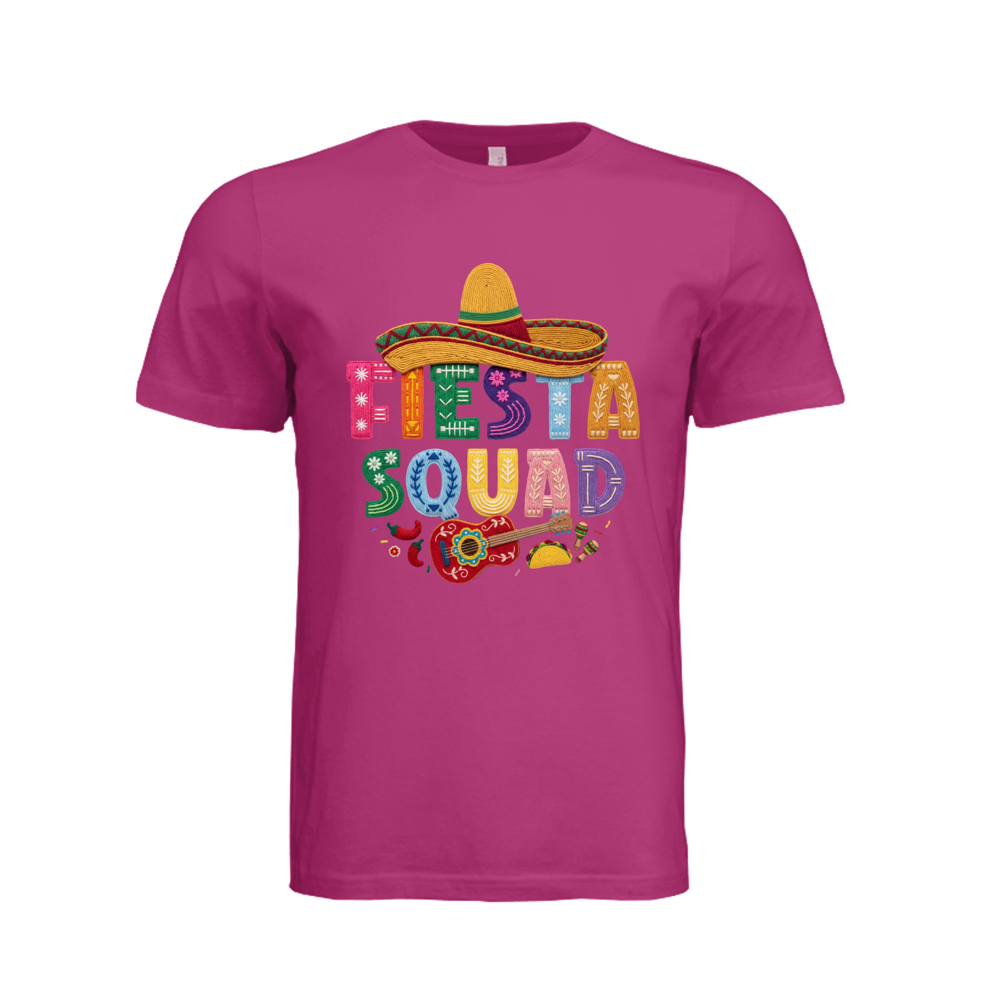 ndm:222230-Fiesta Squad Cinco de Mayo graphic tee — holiday DTF print by Stu Borncat Creations