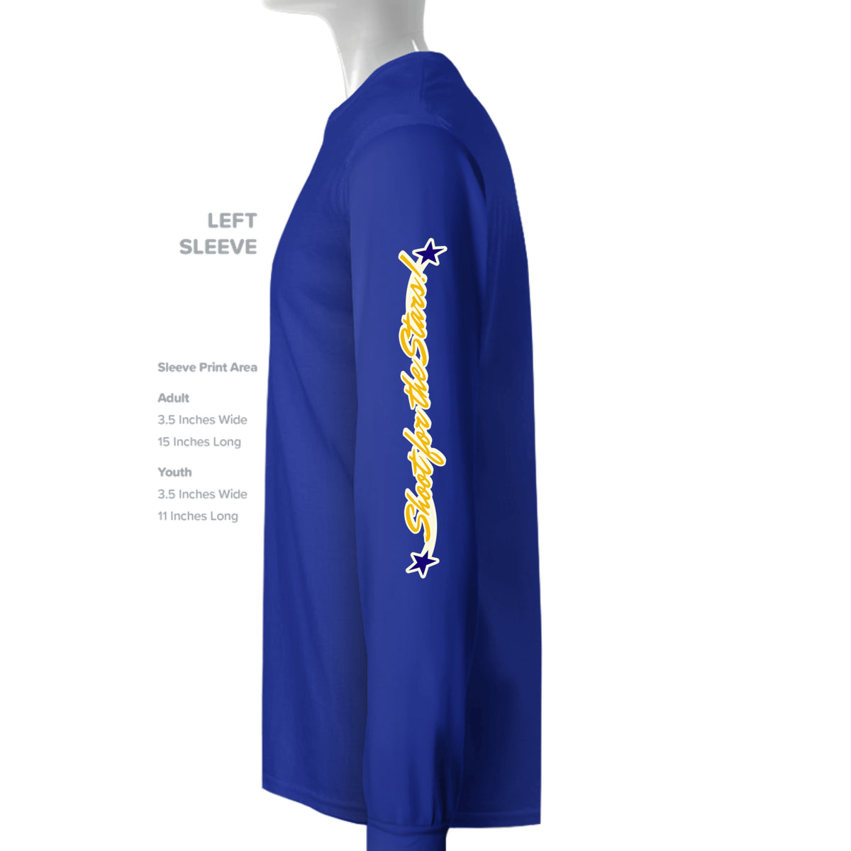 ndm:251587-Mt Everett Eagles Shoot for the Stars Alien Invasion adult long sleeve t-shirt — school spirit apparel by Stu Borncat Creations
