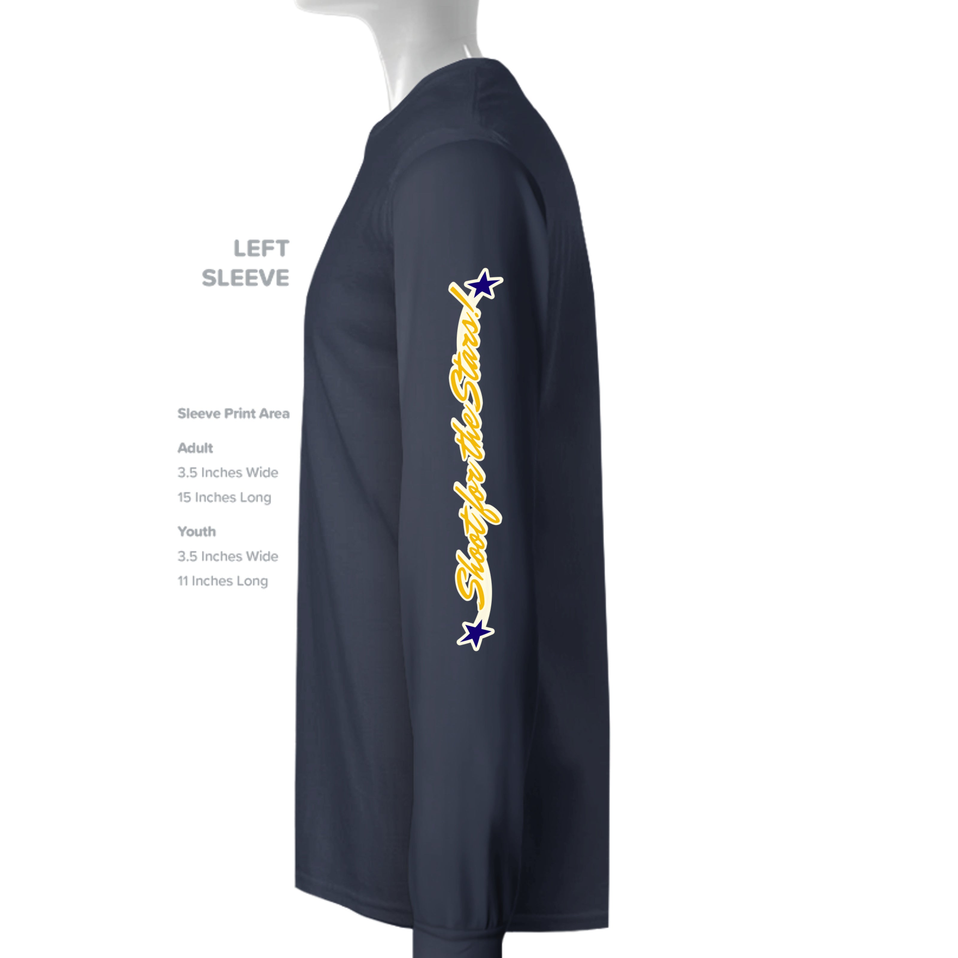 ndm:251593-Mt Everett Eagles Shoot for the Stars Alien Invasion adult long sleeve t-shirt — school spirit apparel by Stu Borncat Creations