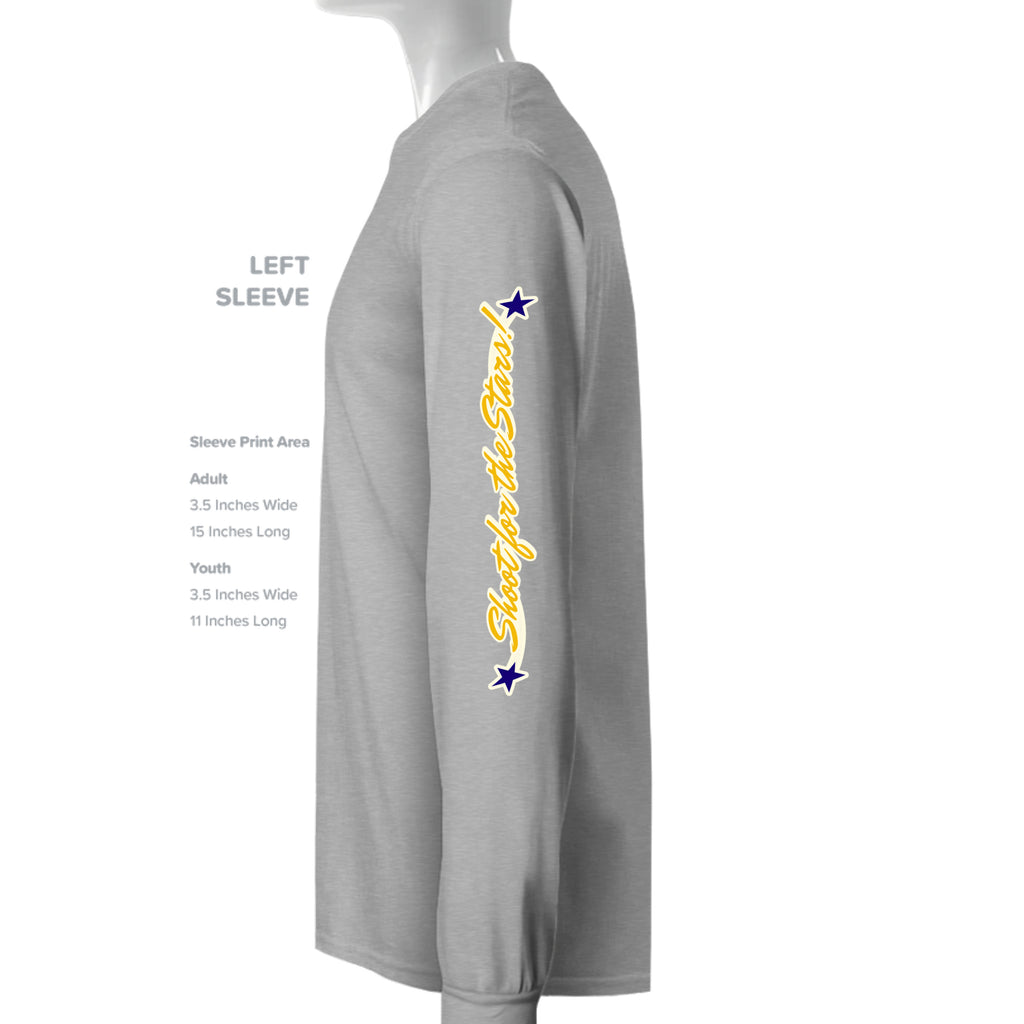ndm:251596-Mt Everett Eagles Shoot for the Stars Alien Invasion adult long sleeve t-shirt — school spirit apparel by Stu Borncat Creations