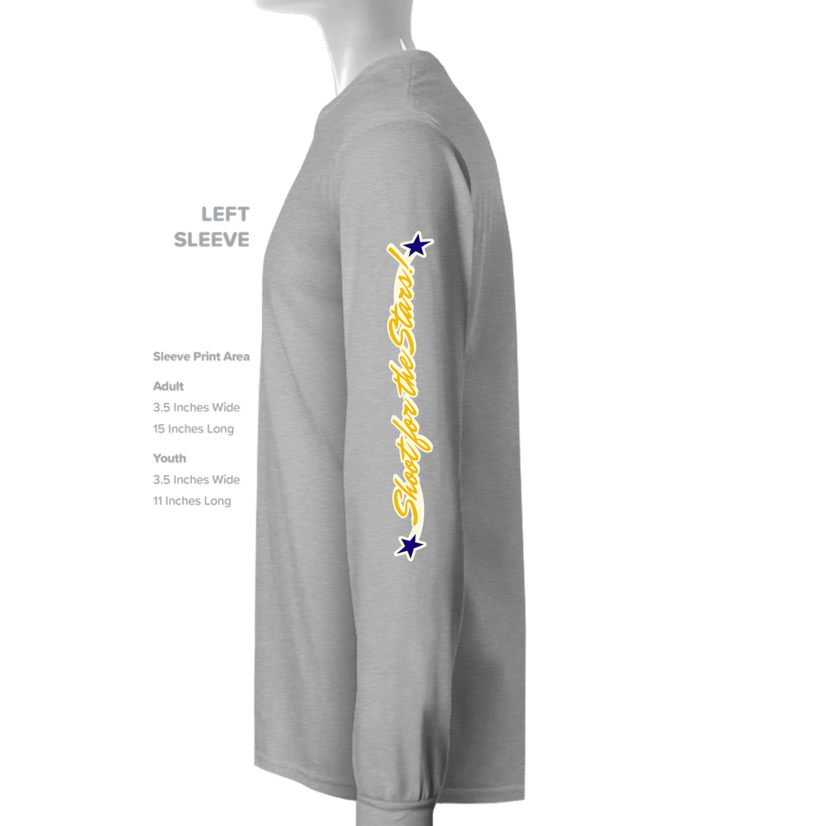ndm:251596-Mt Everett Eagles Shoot for the Stars Alien Invasion adult long sleeve t-shirt — school spirit apparel by Stu Borncat Creations