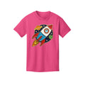 ndm:880251-Berry-Space Ship Pin kids graphic tee — cute kids apparel by Stu Borncat Creations