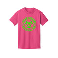 ndm:890181-Front-Berry-Kids Zombie Outbreak Halloween graphic tee — kids spooky season apparel by Stu Borncat Creations